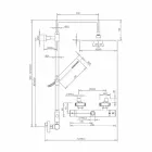 Brass Shower Column with Round Ultrathin Shower Head Made in Italy - Merio Viadurini