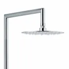 Shower Column in Chromed Brass Square Design Made in Italy - Padula Viadurini