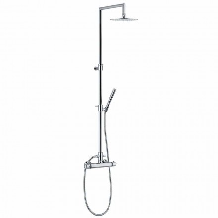Modern Shower Column in Brass Chrome Finish Made in Italy - Gallo Viadurini
