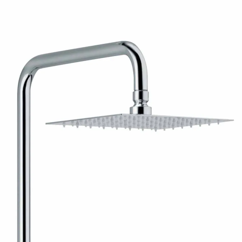 Single-lever Shower Column in Brass Chrome Finish Made in Italy - Padula Viadurini