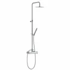 Single-lever Shower Column in Brass Chrome Finish Made in Italy - Padula Viadurini