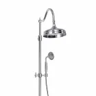 Adjustable Brass Shower Column with Made in Italy Bath Group - Fedrio Viadurini
