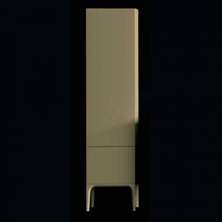 Amanda wooden bathroom cabinet with 2 doors, modern design, made in Italy Viadurini