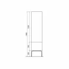 Amanda wooden bathroom cabinet with 2 doors, modern design, made in Italy Viadurini