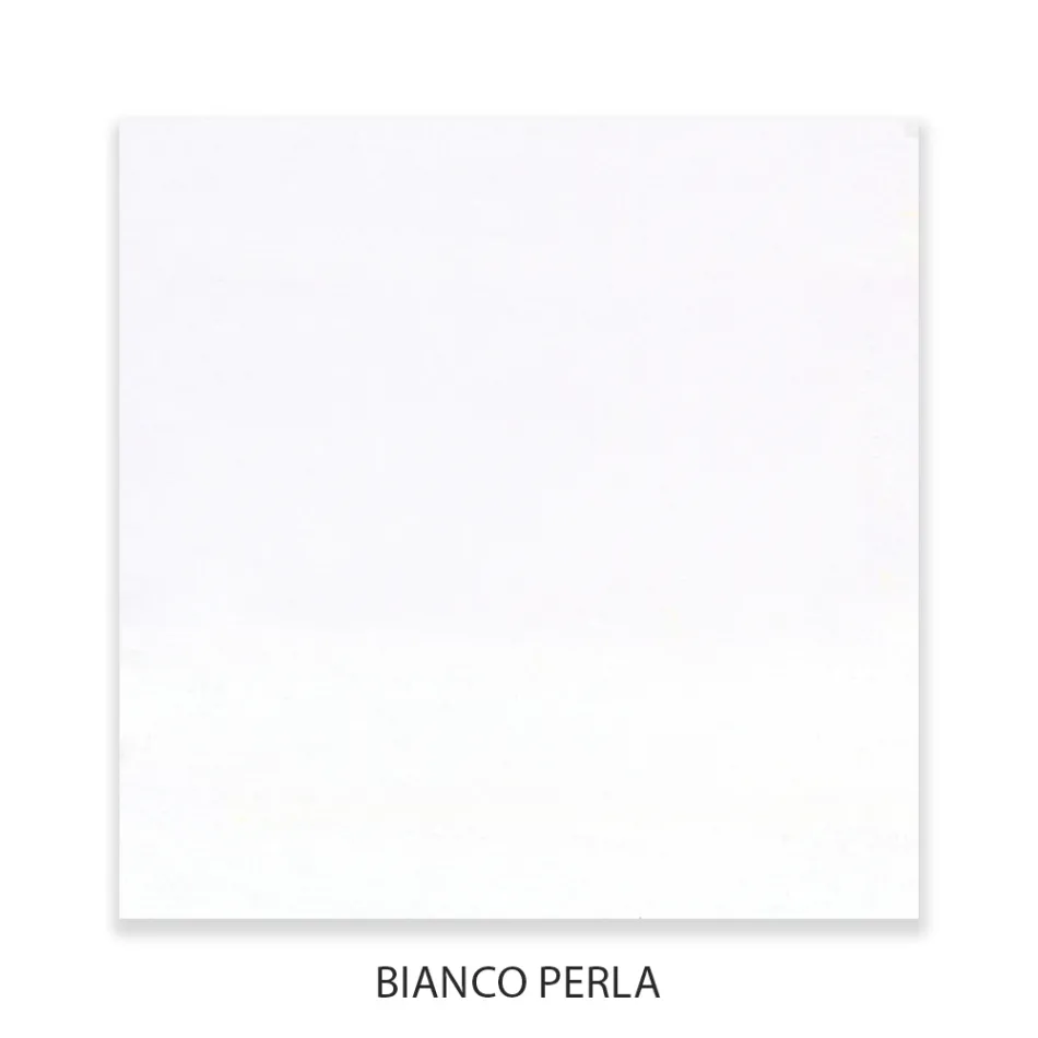 Dresser with 3 Drawers in Pearl White Linden Blockboard Made in Italy - Babaevo Viadurini