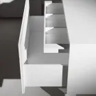 Bedside Table with 1 Drawer in Painted Wood Chipboard - Leone Viadurini