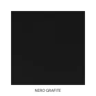 Tubular Iron Bedside Table Graphite Black Finish Made in Italy - Santorini Viadurini