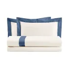 Double Duvet Cover Set in 100% Cotton and 10% Cotton Satin - Detail Viadurini