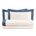 Complete Double Bed in 100% Cotton and 10% Cotton Satin - Detail Viadurini