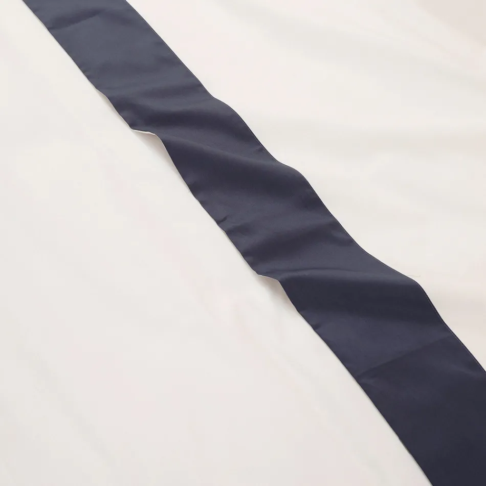 Complete Double Bed in 100% Cotton and 10% Cotton Satin - Detail Viadurini