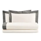 Complete Double Bed in 100% Cotton and 10% Cotton Satin - Detail Viadurini