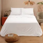 Complete Double Bed in Pure Cotton Garment Dyed and Shaded - Delicacy Viadurini