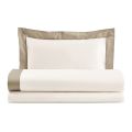 Full Queen Size Bed Set in 100% Cotton and 10% Cotton Satin - Detail