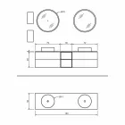 Composition 5 Suspended Bathroom Furniture with Double Washbasin Made in Italy - Renga Viadurini