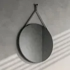 Bathroom Composition Including Base with Wheels, Sink, and Mirror - Titan Viadurini