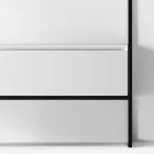 Bathroom Composition Washbasin in Ceramic and Mirror Made in Italy - Hoscar Viadurini