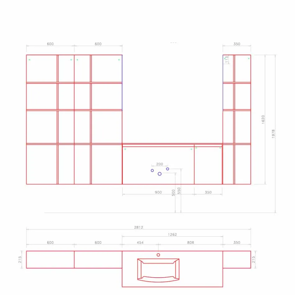 Suspended and Modern Bathroom Furniture Composition, Design Furniture - Callisi12 Viadurini