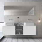 Modern Design Suspension Bathroom Composition Made in Italy - Callisi14 Viadurini