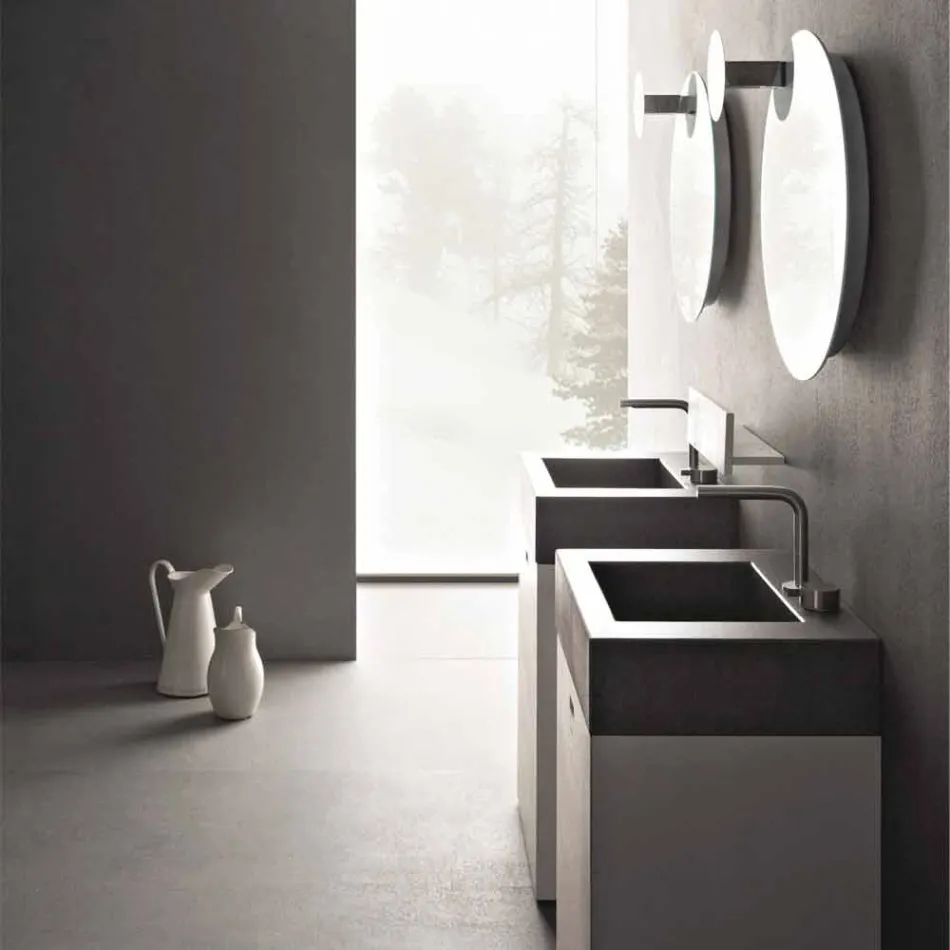 Floor Composition of Modern Design Bathroom Furniture - Farart10 Viadurini