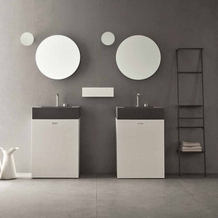 Floor Composition of Modern Design Bathroom Furniture - Farart10 Viadurini