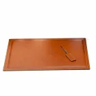 Modern Design Office Composition in Leather Made in Italy - Giulio Viadurini