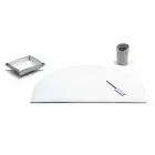 Modern Regenerated Leather Office Composition Made in Italy - Meduna Viadurini