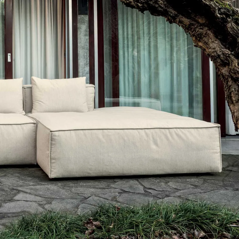 Composition of 1 Sofa, 1 Armrest and 1 Peninsula - Bizarre Viadurini