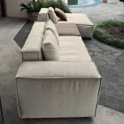 Composition of 1 Pouf with Backrest, 1 Pouf and 1 Peninsula - Bizarre Viadurini