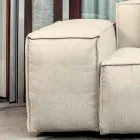 Composition of 1 Pouf with Backrest, 1 Pouf and 1 Peninsula - Bizarre Viadurini