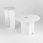 Composition of 2 Modern Coffee Tables in Steel Made in Italy - Poplar Viadurini