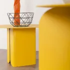 Composition of 2 Modern Coffee Tables in Steel Made in Italy - Poplar Viadurini