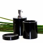 Composition of 3 Bathroom Accessories in Polished Marble Made in Italy - Trevio Viadurini