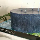 Composition of 3 Modern Round Wax Candles Made in Italy - Candie Viadurini