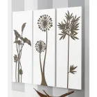 Composition of 3 Panels Depicting Shower Heads and Leaves Made in Italy - Eduardo Viadurini