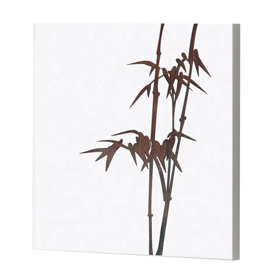 Composition of 4 Panels with Hydrangeas, Allium and Thypha Made in Italy - Calculation Viadurini