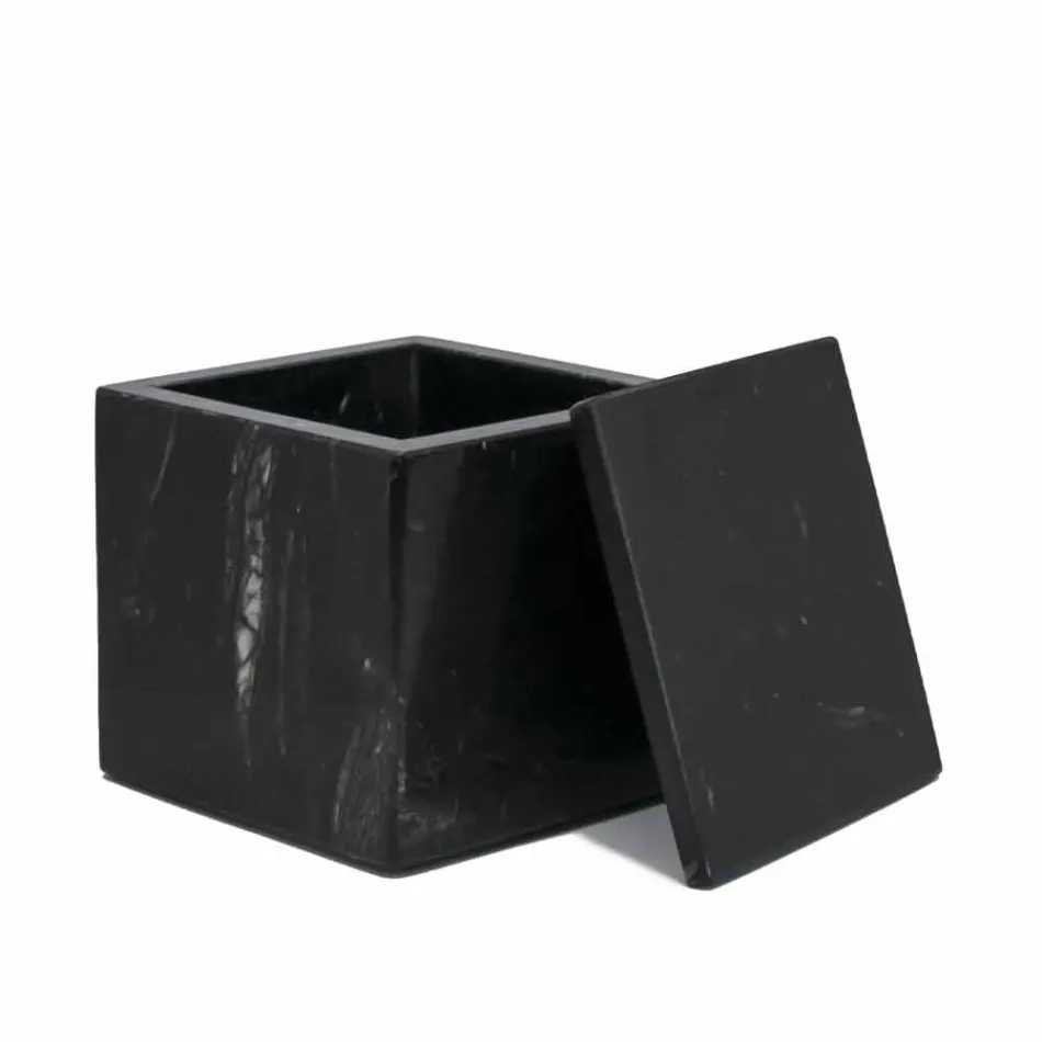 Composition of Marble Bathroom Accessories Made in Italy, 4 Pieces - Deano Viadurini