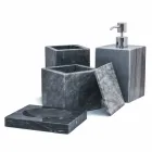 Composition of Marble Bathroom Accessories Made in Italy, 4 Pieces - Deano Viadurini