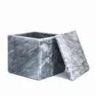 Composition of Marble Bathroom Accessories Made in Italy, 4 Pieces - Deano Viadurini