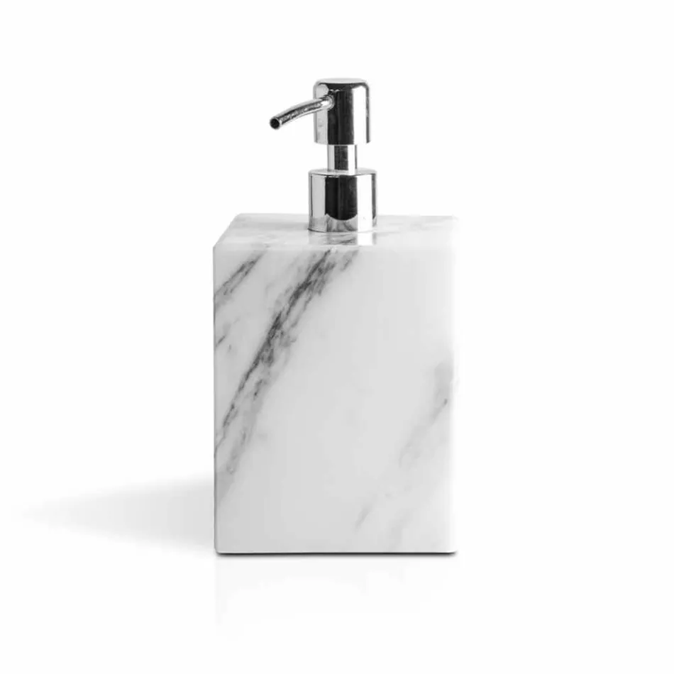 Composition of Marble Bathroom Accessories Made in Italy, 4 Pieces - Deano Viadurini