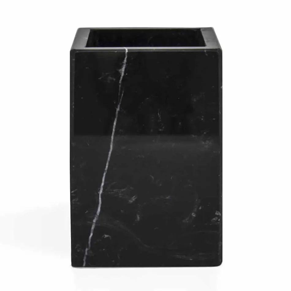 Composition of Marble Bathroom Accessories Made in Italy, 4 Pieces - Deano Viadurini