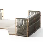 Composition of Garden Sofa Made in Italy - Rubik Viadurini