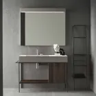 Composition of Handcrafted Furniture for Modern Design Bathroom on the Ground - Farart3 Viadurini