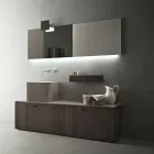 Modern Design Ground Bathroom Furniture Composition - Farart1 Viadurini