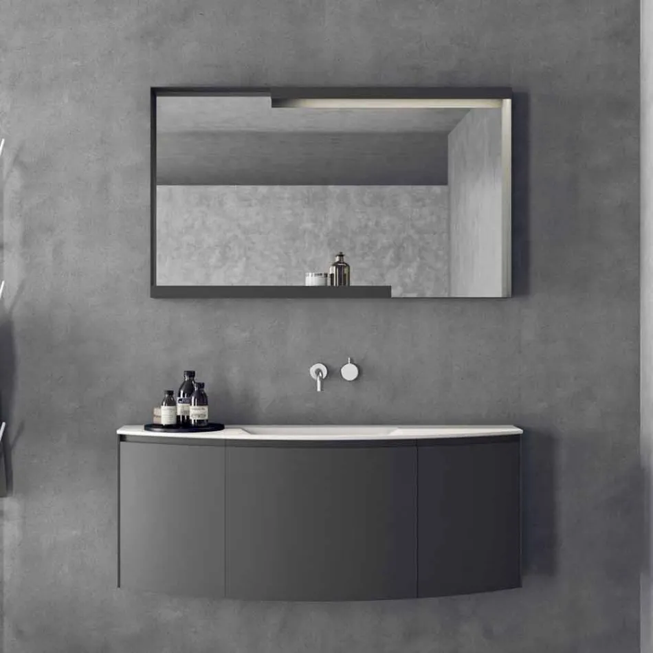 Modern Design Suspended Bathroom Furniture Composition - Callisi3 Viadurini