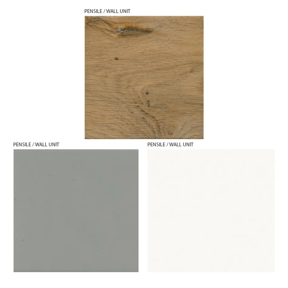 Composition of living room furniture and TV stand in MDF Made in Italy - Hedda Viadurini