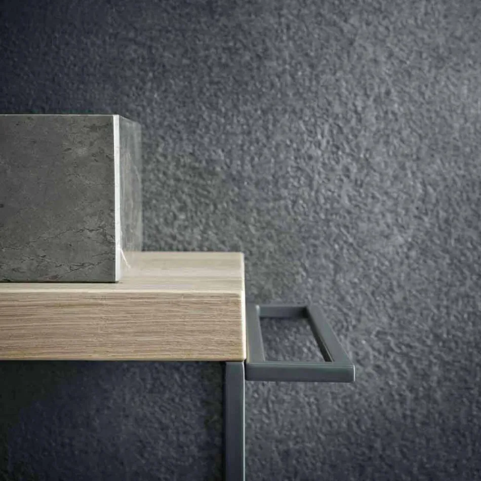 Modern Bathroom Composition of Ground Design Furniture Made in Italy - Farart6 Viadurini