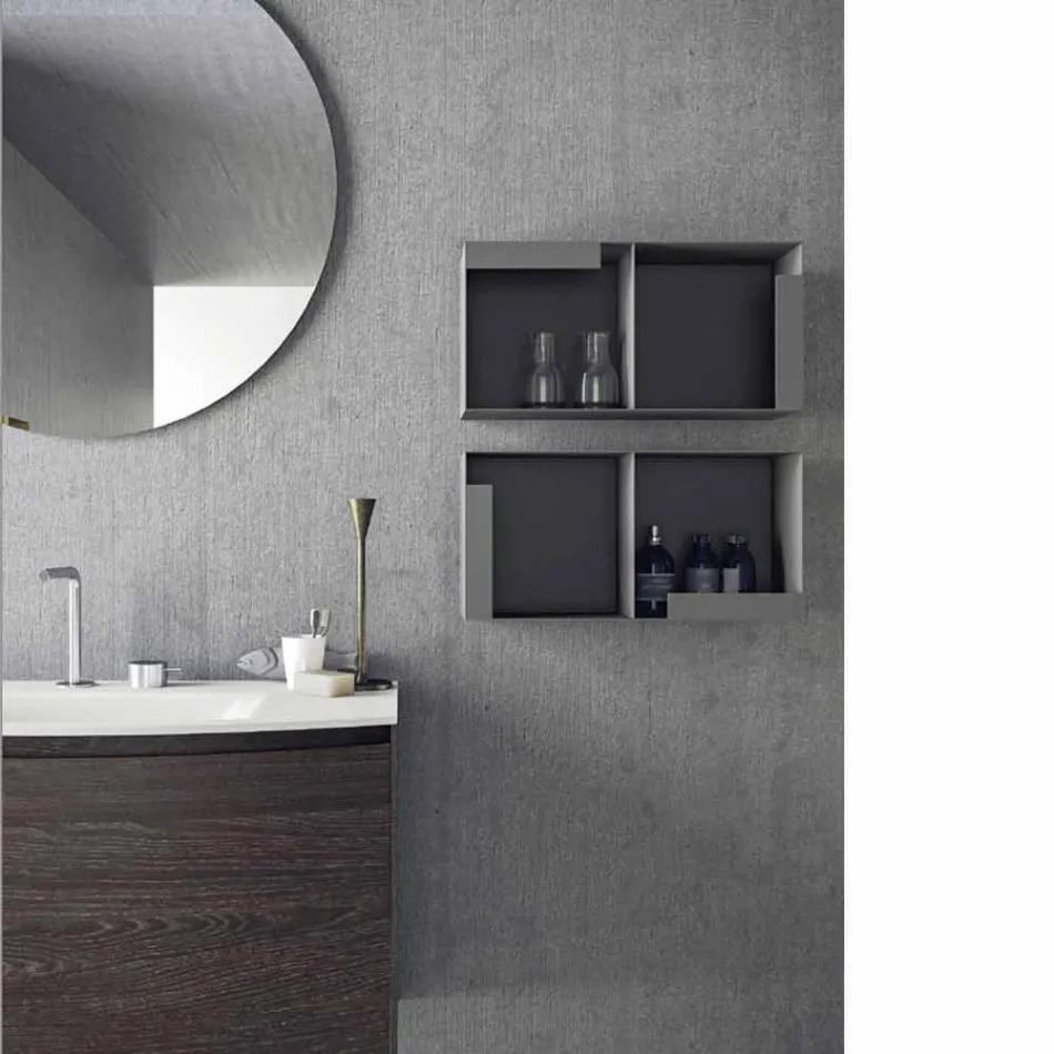 Composition for the Suspended Bathroom of Modern Design Made in Italy - Callisi11 Viadurini