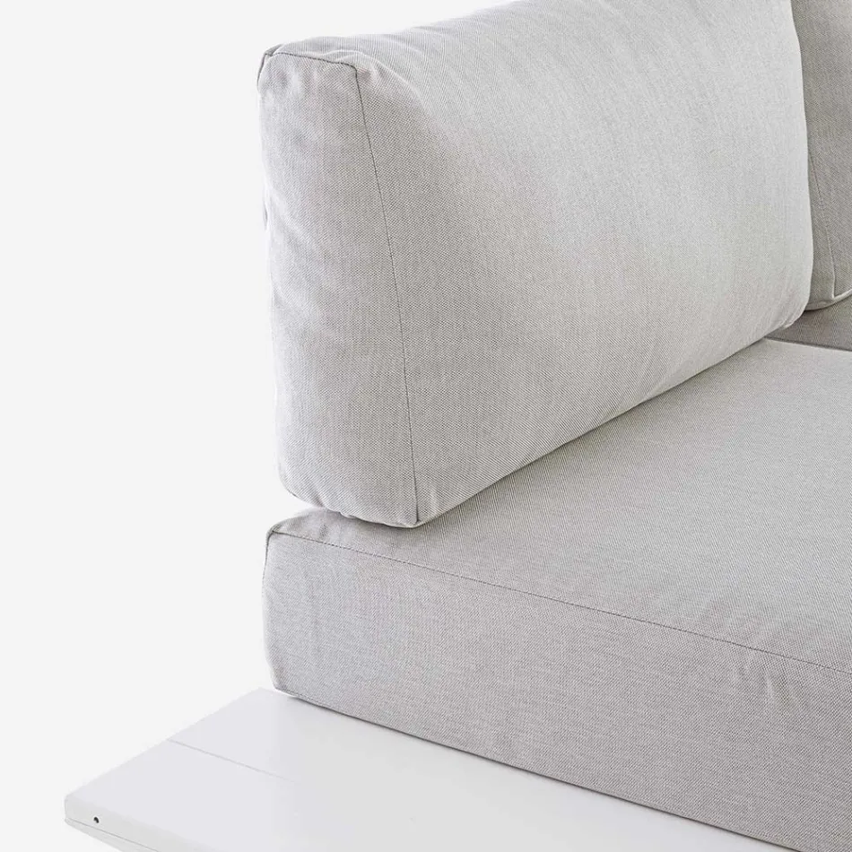 Outdoor Living Room Composition in Aluminum and Fabric, Homemotion - Francine Viadurini