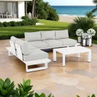 Outdoor Living Room Composition in Aluminum and Fabric, Homemotion - Francine Viadurini