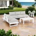 Outdoor Living Room Composition in Aluminum and Fabric, Homemotion - Francine